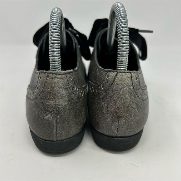 Born Women's Arletta Gray Leather Cap Toe Oxford Brogue Lace Up Shoes Size 8 - Picture 8 of 15